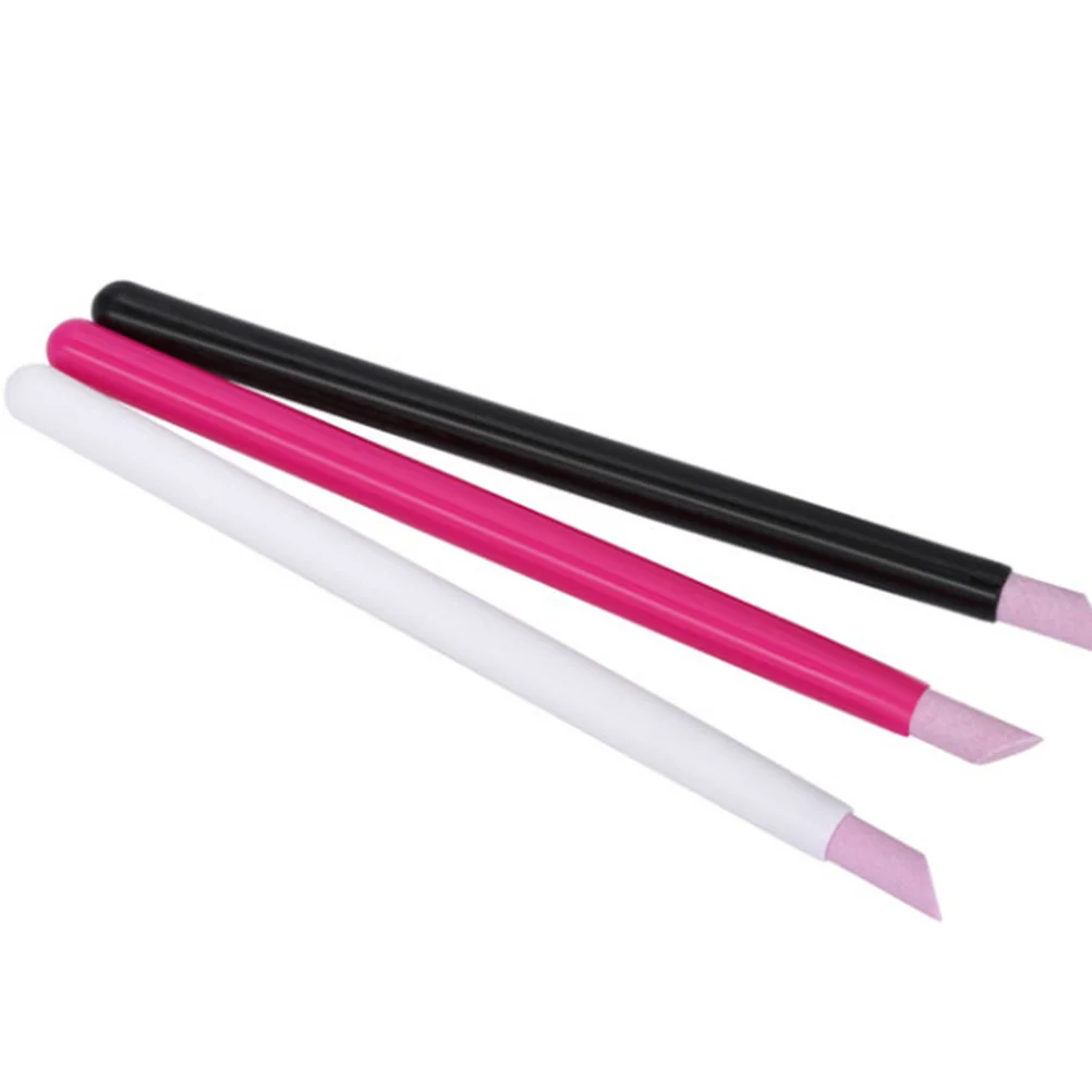 

6Pcs Nail File for Women Premium Nail Art Tool Pen Style Cuticle Remover and Polisher for Natural and Artificial Nails Black