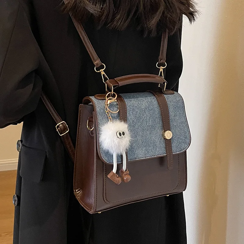 Back For Women In Autumn And Winter 2023, Single Shoulder Crossbody Bag, Niche Texture Handbag, Student Multifunctional