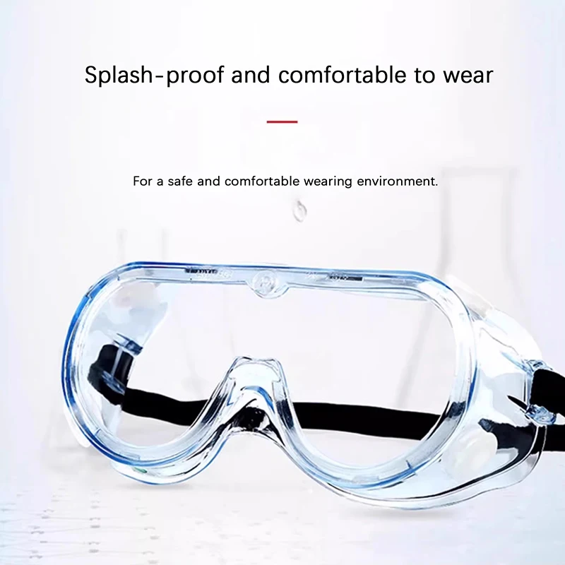 3M】Safety Goggle Anti Splash Dust Proof Work Lab Eyewear Eye Protection Industrial Research Safety Glasses Clear Lens