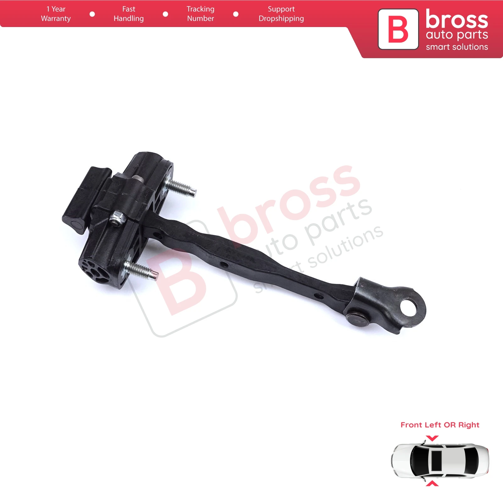 BDP1234 Front Left or Right Door Catch Hinge Brake Stop Check Strap Limiter 13456208 for Vauxhall Opel Astra K Crossland X