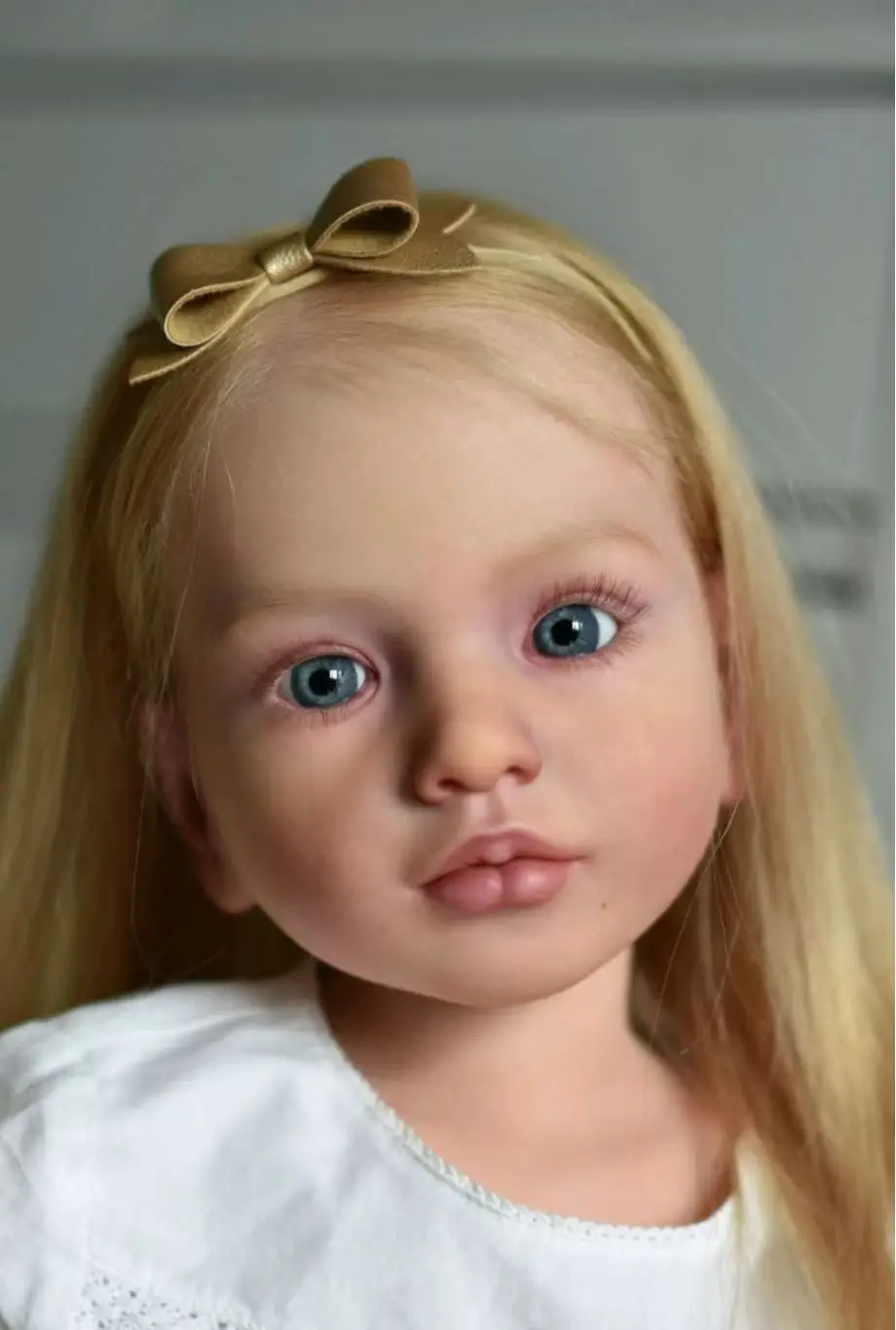 

SINO-BB Offering Customized Reborn Doll Blond Hiar Big Girl Aloenka Painted Completed