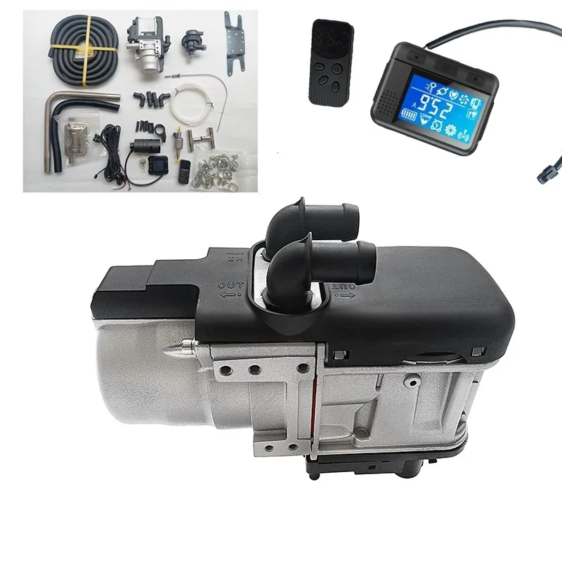 Remote Control Parking Water Heater Hydronic Coolant Heater Diesel G-asoline Water Heater 5kw 12V 24V Full Kits Liquid