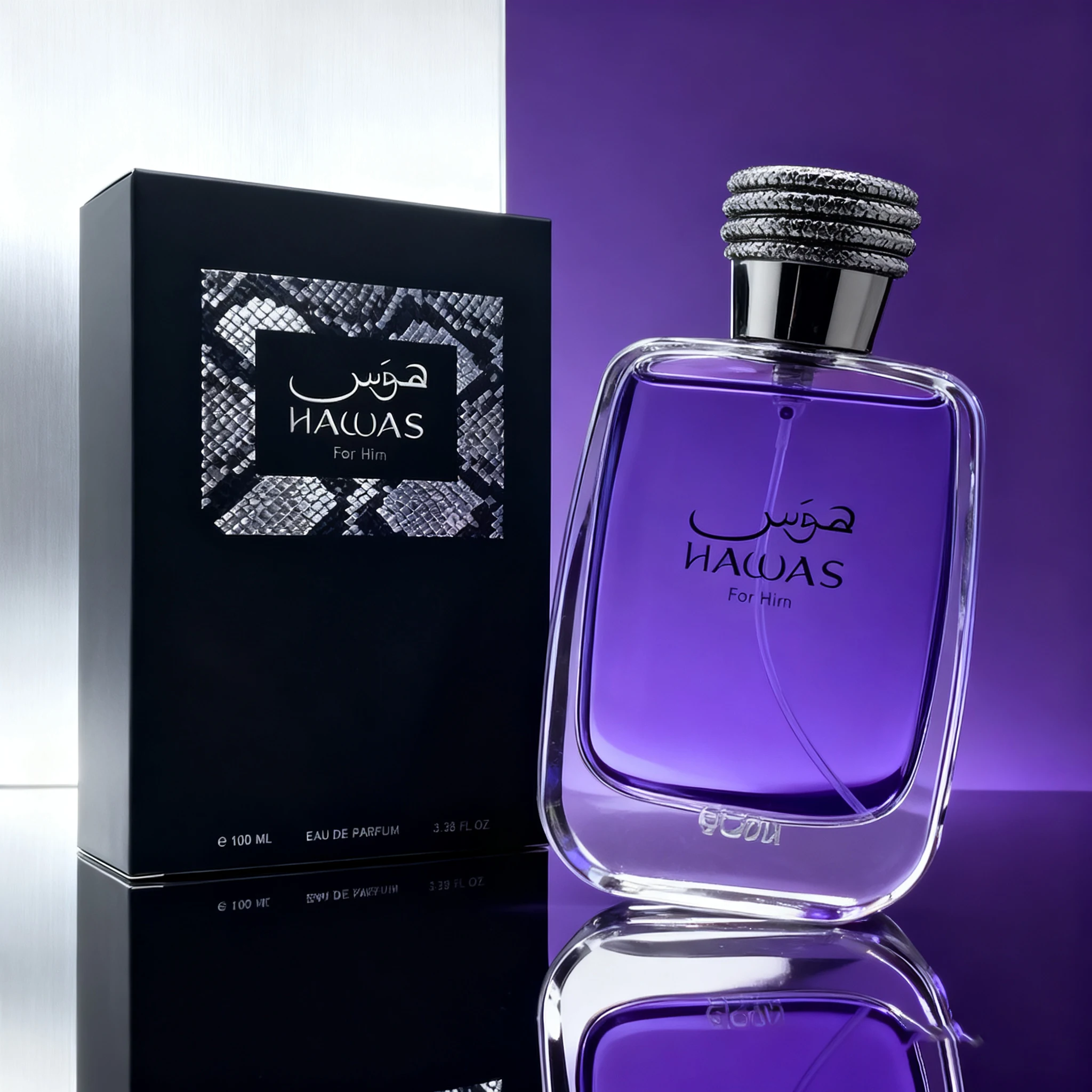 Rasasi Hawas for Him Eau de Parfum Spray 100ml Original Arab Perfumes Lasting Aromatic Aquatic Pheromones Perfume Cologne