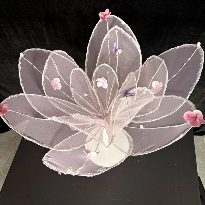 Handmade Organza Flower Petals for Wedding Stage Decoration Artificial Floral Fabric Modeling Supplies Party Event Backdrop