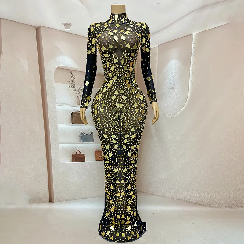 나이트 클럽 바 댄스 가수 의상 모델 워크 쇼 볼 파티 드레스 생일 의상 Vestidos Graduación Mujer Vestido De Gala