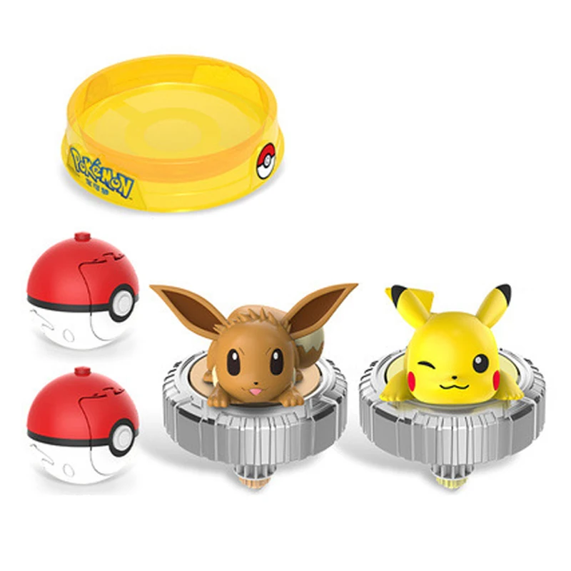 Original Pokemon Tops Launchers Pikachu Beyblade Anime Magic Gyro Children Arena Toys Action Figure Boy Birthday Christmas Gift