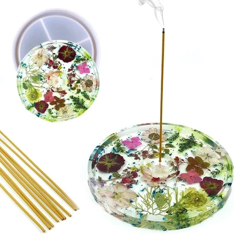 DIY Wierook Box Rack Kristal Epoxyhars Mal Wierook Box Wierook Opbergdoos Wierook Draad Plaat Insert Siliconen Mal