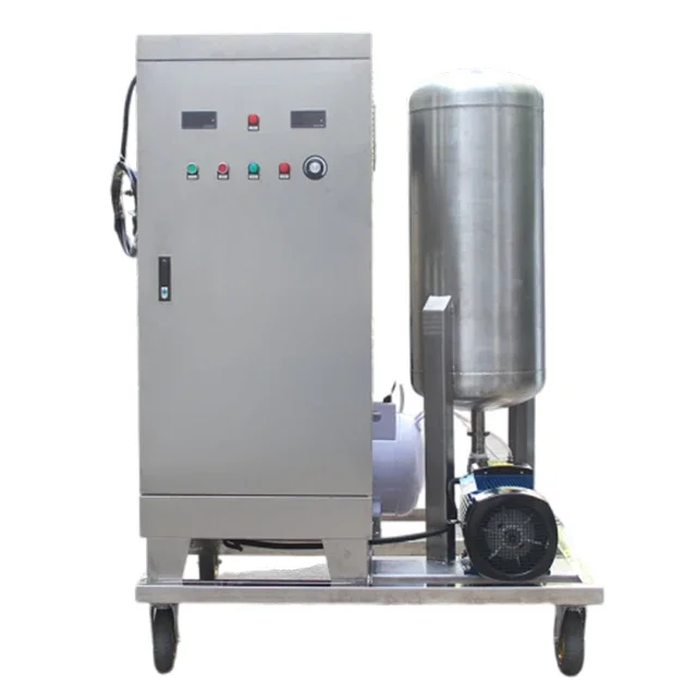 factory price 50g 80g 100g OZONE WATER MACHINE SYSTEM with PLC controller touch screen