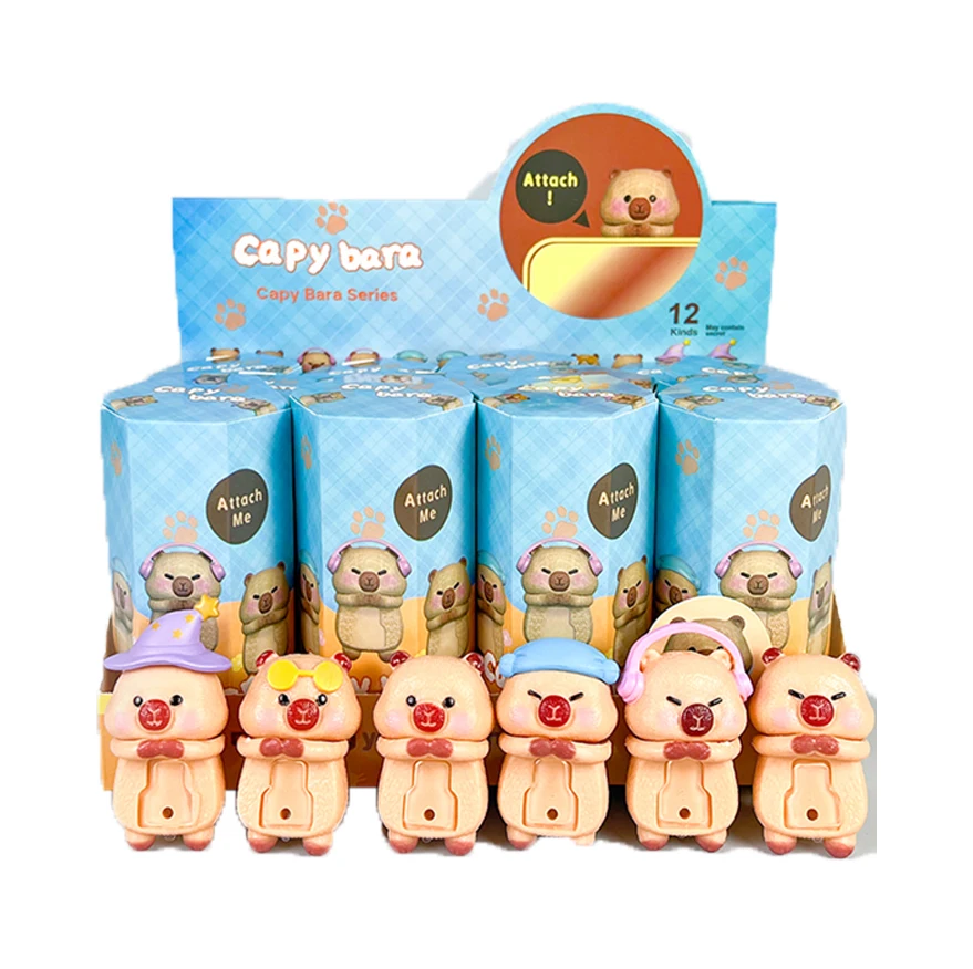 2026 Série Kapibala Blind Box: Figuras de Anime, Presente de Aniversário, Decoração para Carro, Brinquedos para Tela de Computador, Brinquedos Pingente Blind Box