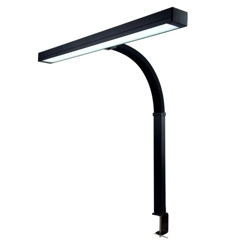 9509LED CCT 30W Beauty Salon Light Lumen Office Conference Room Workbench 800mm Strip Lamp Bench Clip-on Movable Arm Desk Lamp
