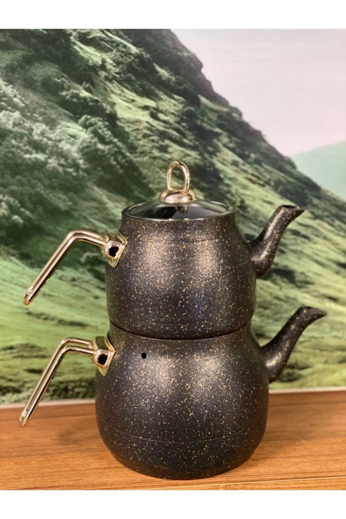 Granite Coating Glass Covered Teapot Black Tea Coffee Herbal Tea Infuser-Wholesale Teapot Kettle