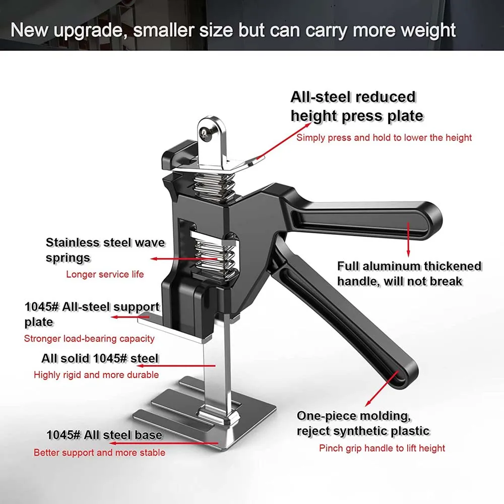 Labor Saving Arm Furniture Jack Cabinet Lifter Multifunctional Sheet Repair Furniture Moving Non-slip Lift Lifting Tool Sets