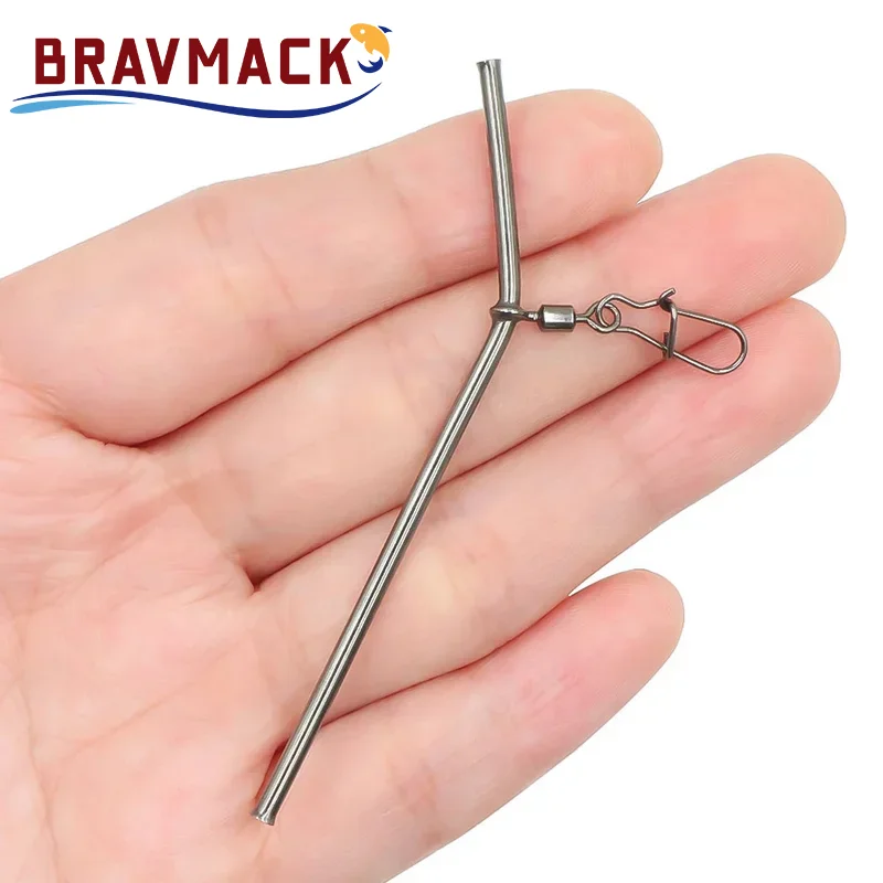5pcs/pack copper fishing balance connector kit anti-tangle rotating device for durable fishing accessories image 3