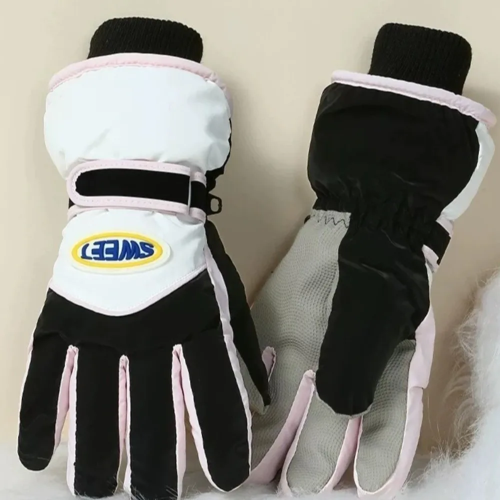 

Keep Warm Snowboard Gloves Windproof Waterproof Cycling Mittens Touch Screen Thicken Full Finger Mittens Hiking