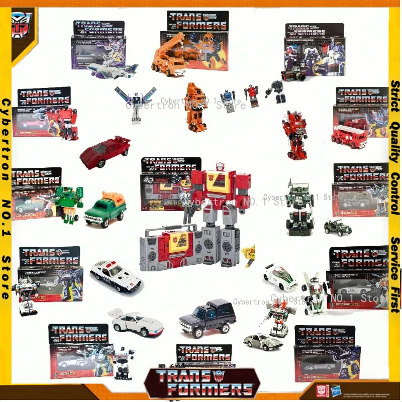 

In stock Transformer Classic Autobot G1 Blaster Prowl Sideswipe Octane Hound Grapple Reflector Wheeljack KO Figure Robot Toy
