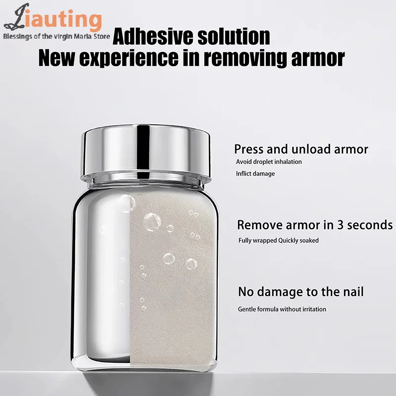 Innovativer Nagelschwamm-Entferner, 80 ml, sanft und keine Beschädigung, einfache Entfernung von Nägeln, keine Beschädigung von Nagelspitzen, reduziert Abfall