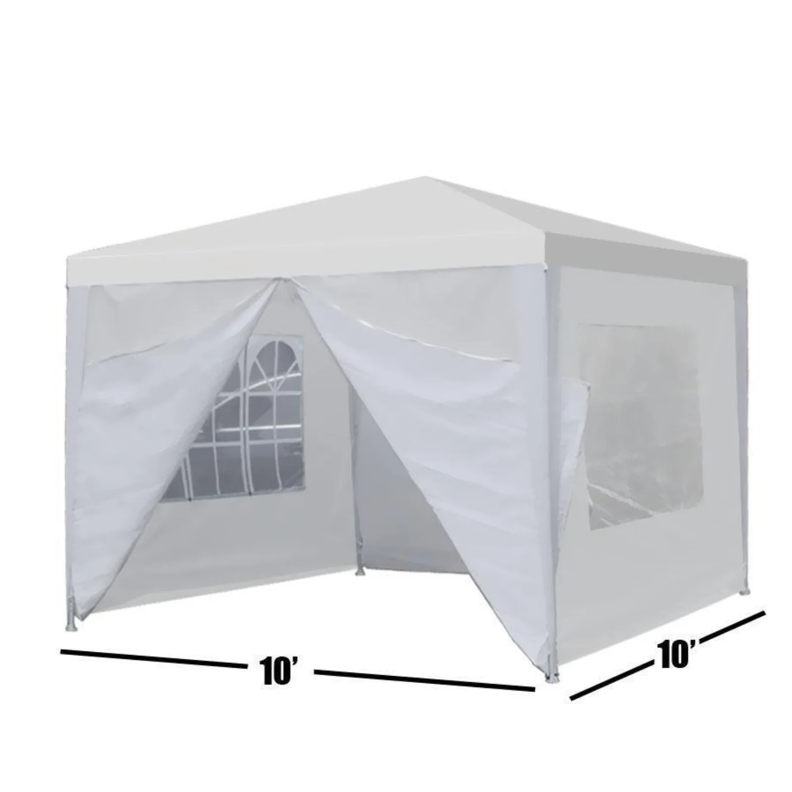 

US 10'X 10'/10x20/10x30 Canopy Wedding Party Tent Pavilion With White 4 Walls party tents for events gazebos