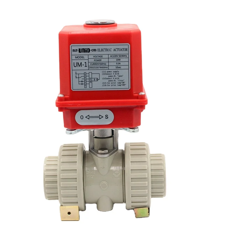 

2025 Actuator Plastic Motorized 24V Water Electrical Control Electric Chemical PPH Socket Ball Valve