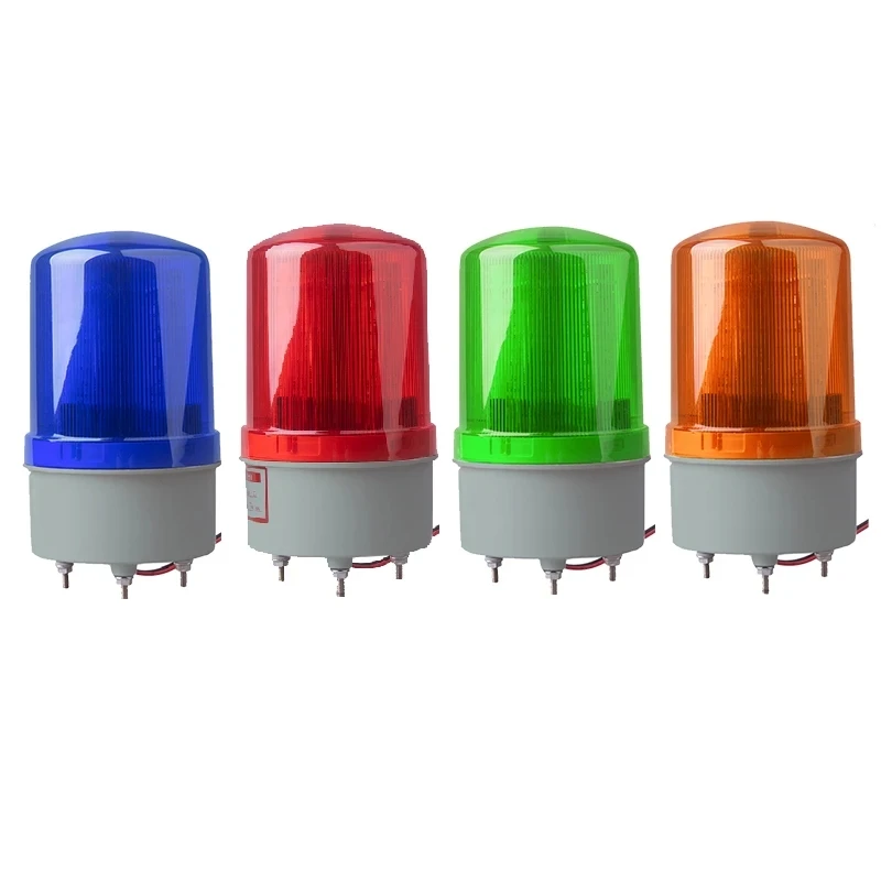 KERE 12V 24V 220V 380V Colorful Rotating Strobe Alarm Bell Sound And Light Flashing Light Integrated Singal Warning Indicator