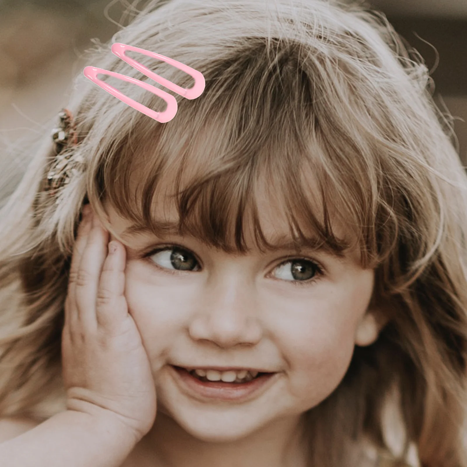 

Cream Color Hair Clips 2PCS for Baby Girls Kids Fine Thick Hair Lightweight Comfortable Adorable Lovely Shape Clothing