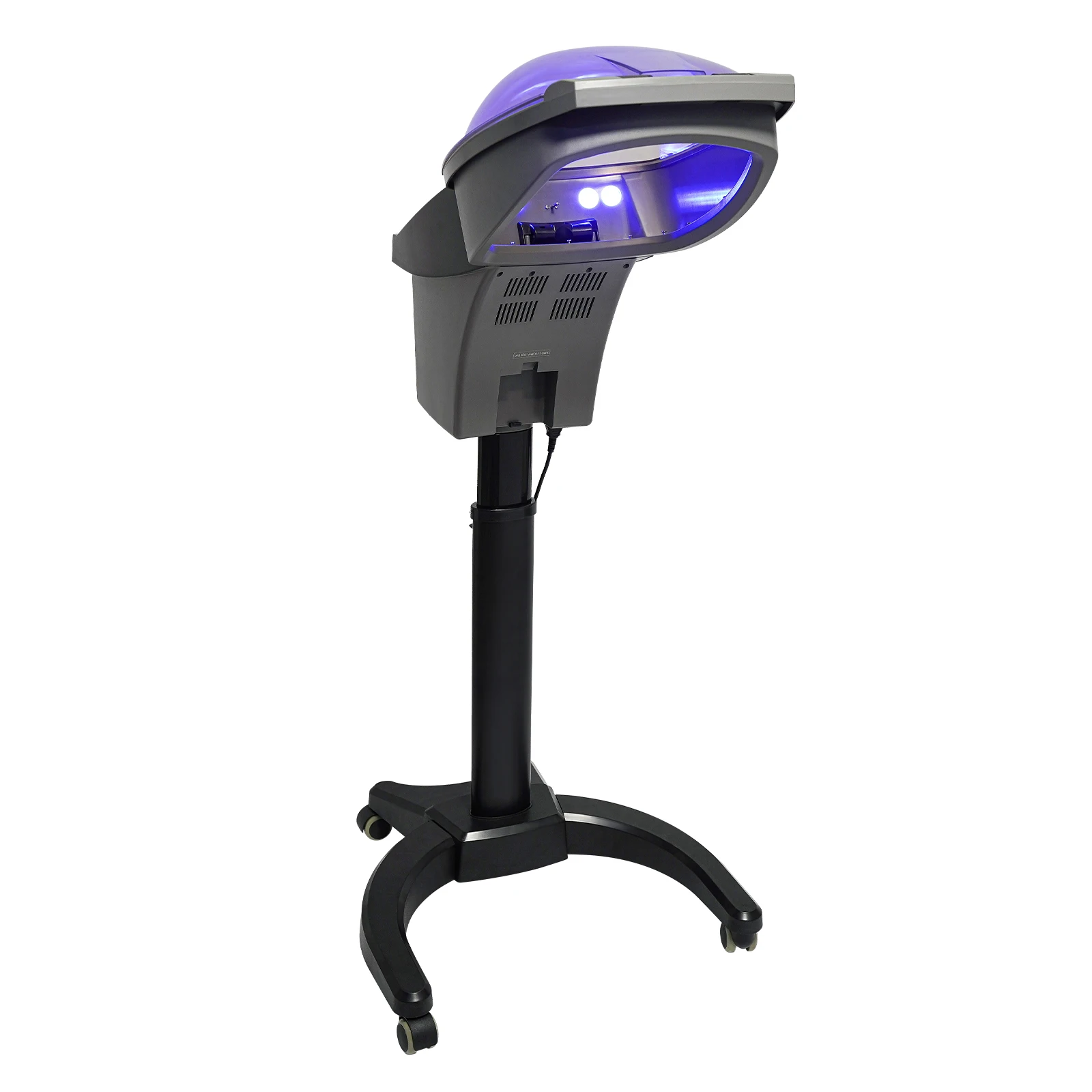 

Professional 700W Hair Steamer Machine with Ozone Mist Red Blue Light Adjustable Stand for Home Salon Hair Care Treatment
