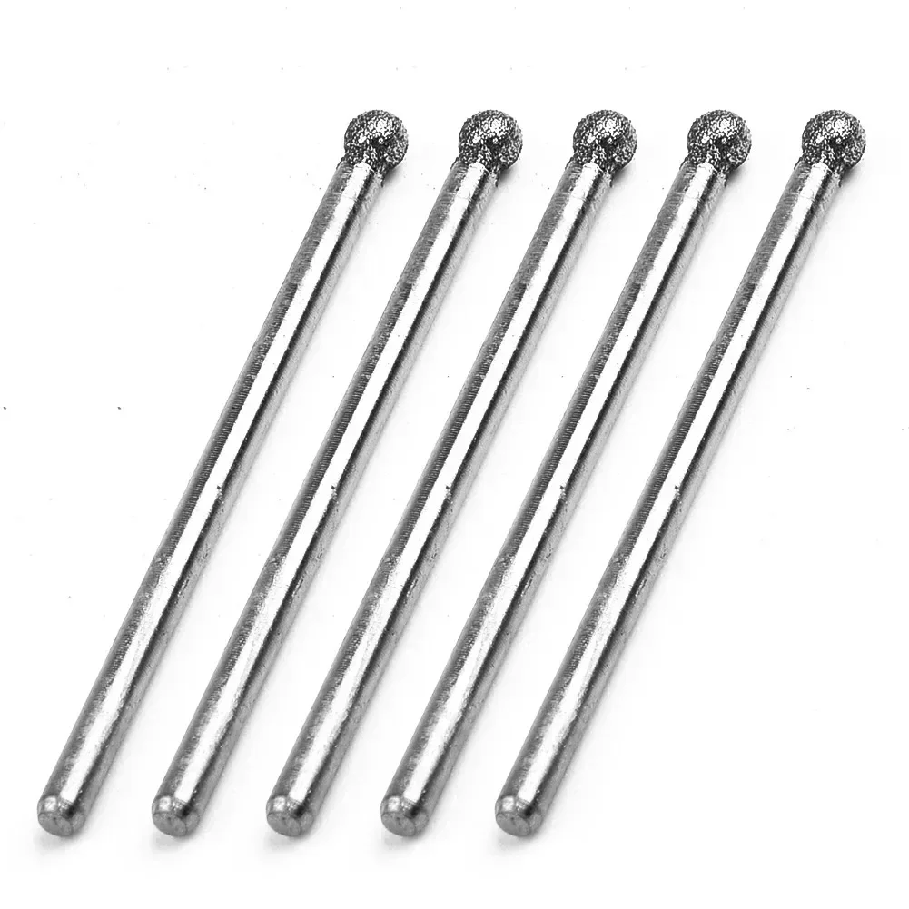 Punta da trapano per fresa diamantata rotante a sfera 0,5 mm-3 mm Rotary per cuticole Pulite Burr Manicure Punte da trapano per legno Utensili elettrici