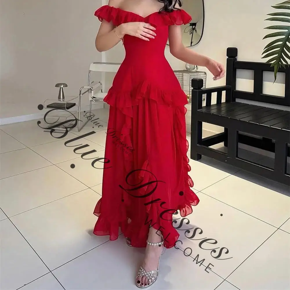 customized  Strapless Pleat Elegant Simple Style Evening Dress For Woman Floor Length High Slit Long Ball Prom Gown New - view 3