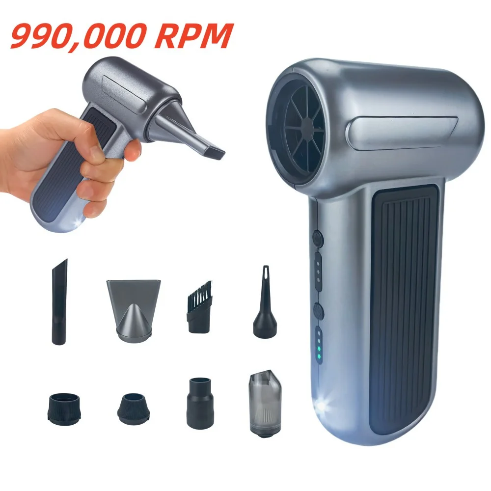 

990000RPM /880000RPM Powerful Air Blower Rechargeable Blower Brushless Motor Turbo Jet Fan Camping Equipment for Cleaning Tools