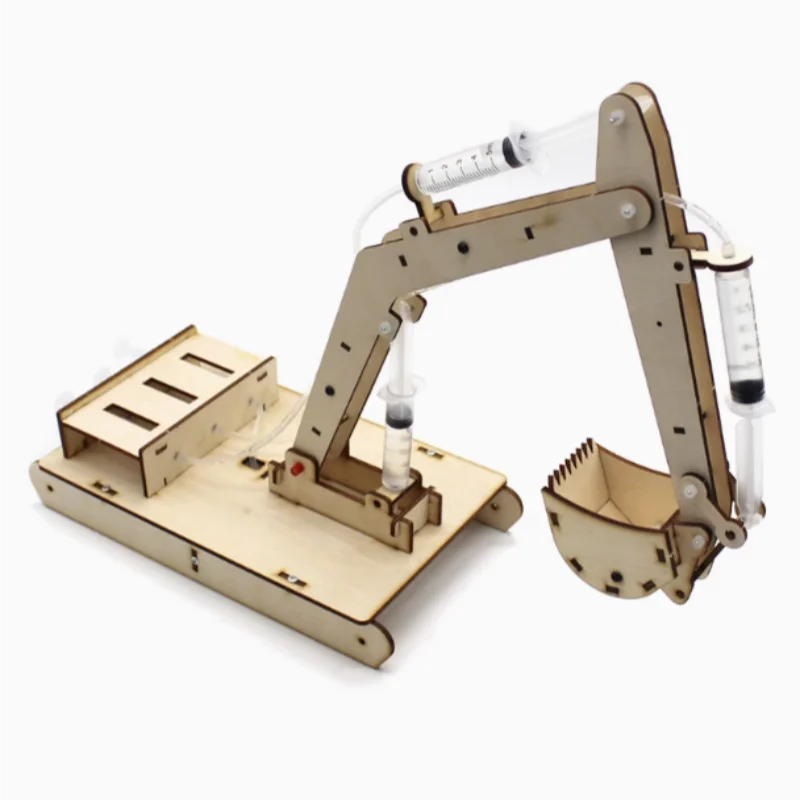 

Деревянный гидравлический экскаватор, модель игольной трубки, давление воды, небольшое производство, студенты, руководство по обучению своими руками, материал для лобзика