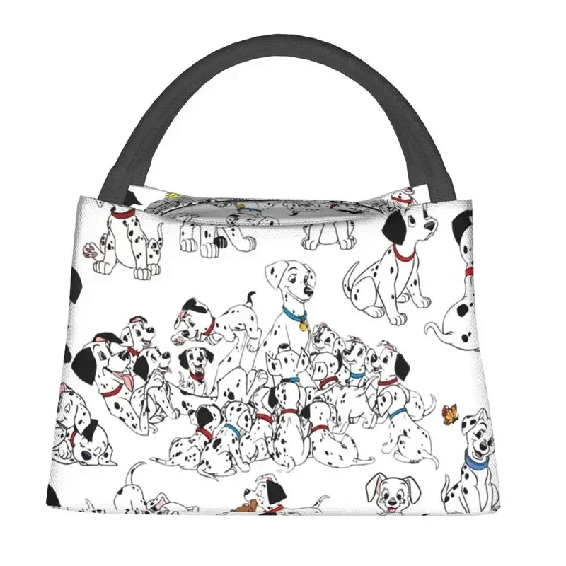 Custom Dalmatians Dog Lunch Bag Men Women Warm Cooler Insulated Lunch Boxes for Office Travel