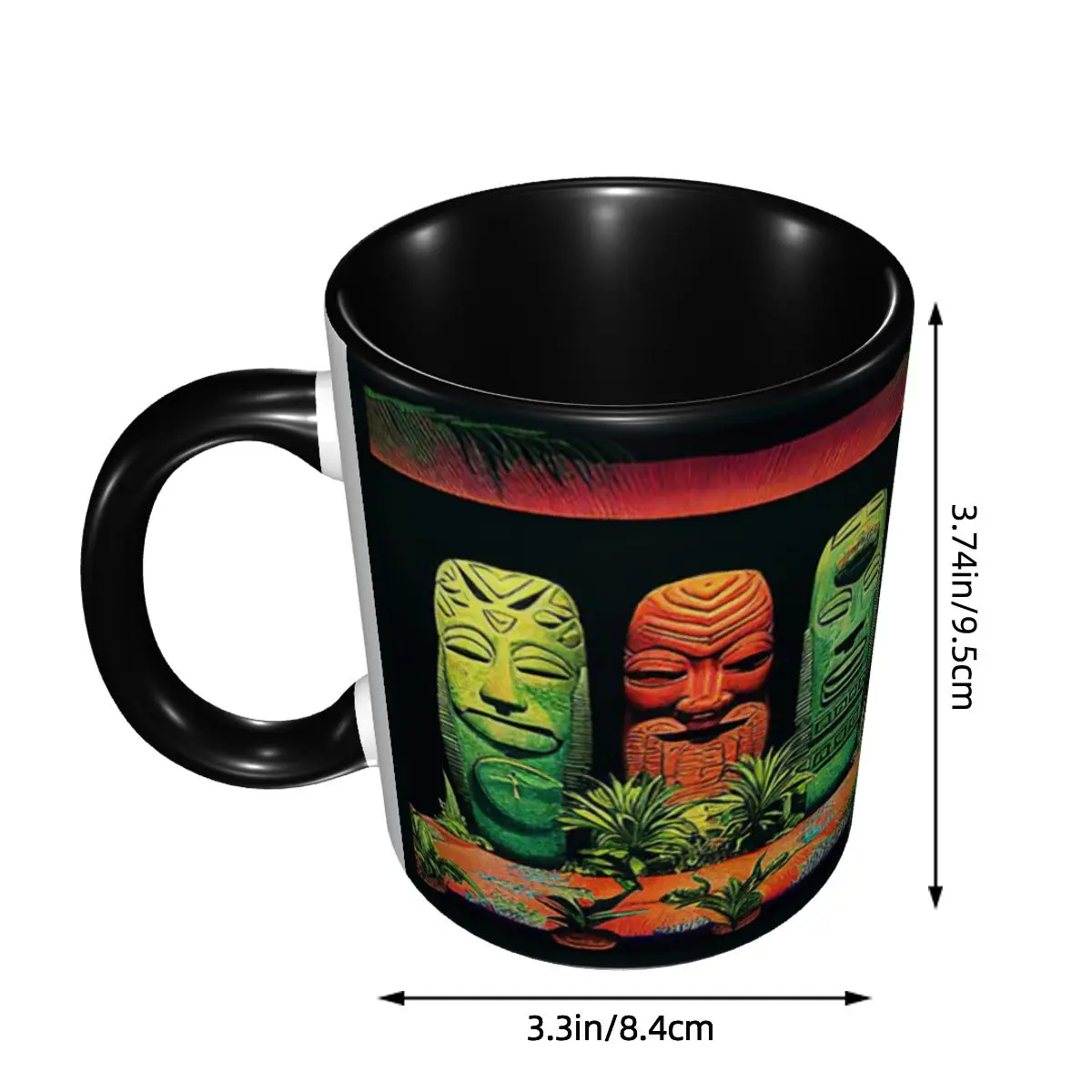 Garden Of Tikis Tiki Mask Mug Funny Ceramic Coffee Cups Tea Mugs Milk Cup Drinkware Gift for Woman Man DIY Custom