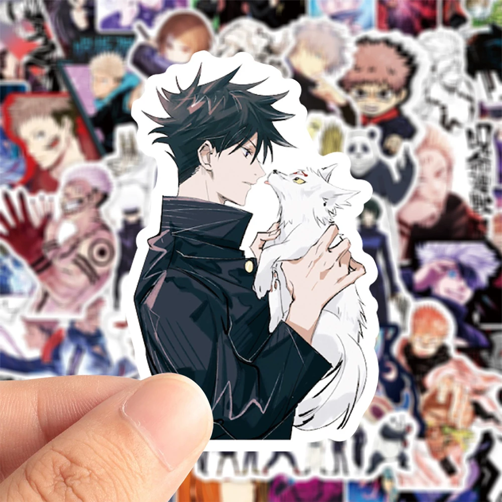 10/30/50/100pcs Jujutsu Kaisen Cartoon Stickers Cool Satoru Gojo Anime Stickers Water Bottle Diary Phone Manga Decals Kids Toy