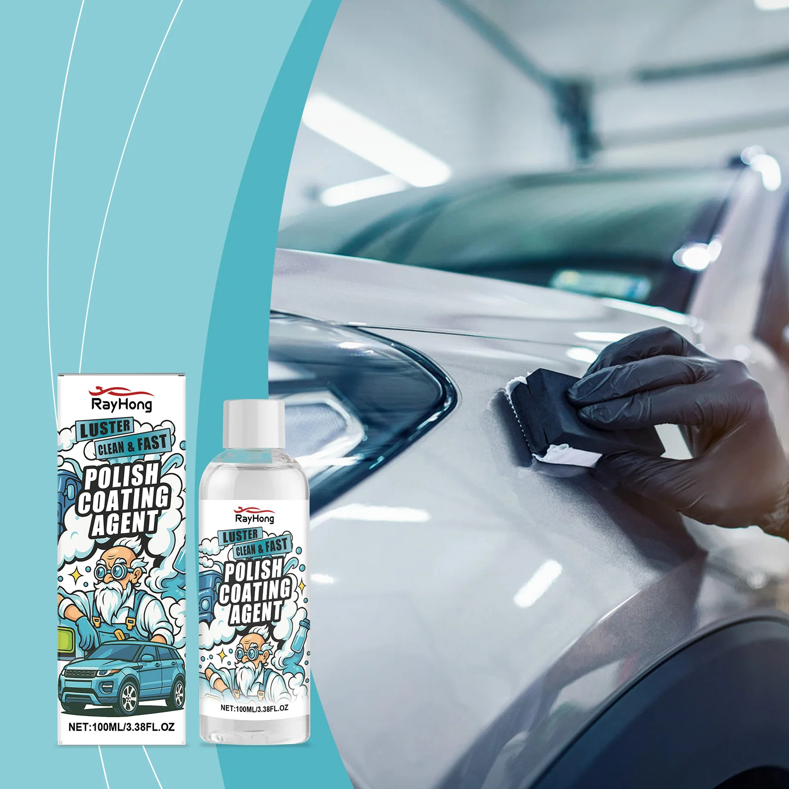 

Car Coating Sealant - 100ml Decontaminate, Dustproof & Polish, Enhance Shine, Protect Against Oxidation, Long-Lasting Finish