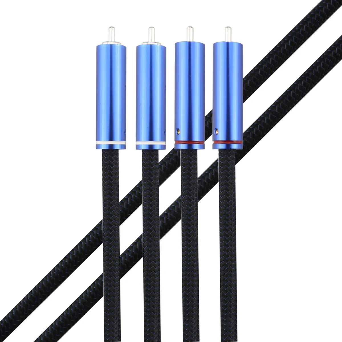 

HIFI Audiocrast AR1901 RCA Cable RCA Male to RCA Male plug HiFi System Subwoofer Converter Adapter with Diameter 8mm