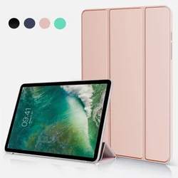 Tablet-Hülle für iPad Pro 10,5 10,5 a1701 a1709 pu Leder dreifach gefaltete Hülle für iPad Pro Zoll Smart durchscheinende matti erte Schale