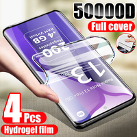 4PCS Hydrogel Film For Xiaomi Redmi Note 13 14 12 11 10 9 8 Pro Plus Screen Protector For Redmi Note 12S 11S 10S 9T 8T Soft Film