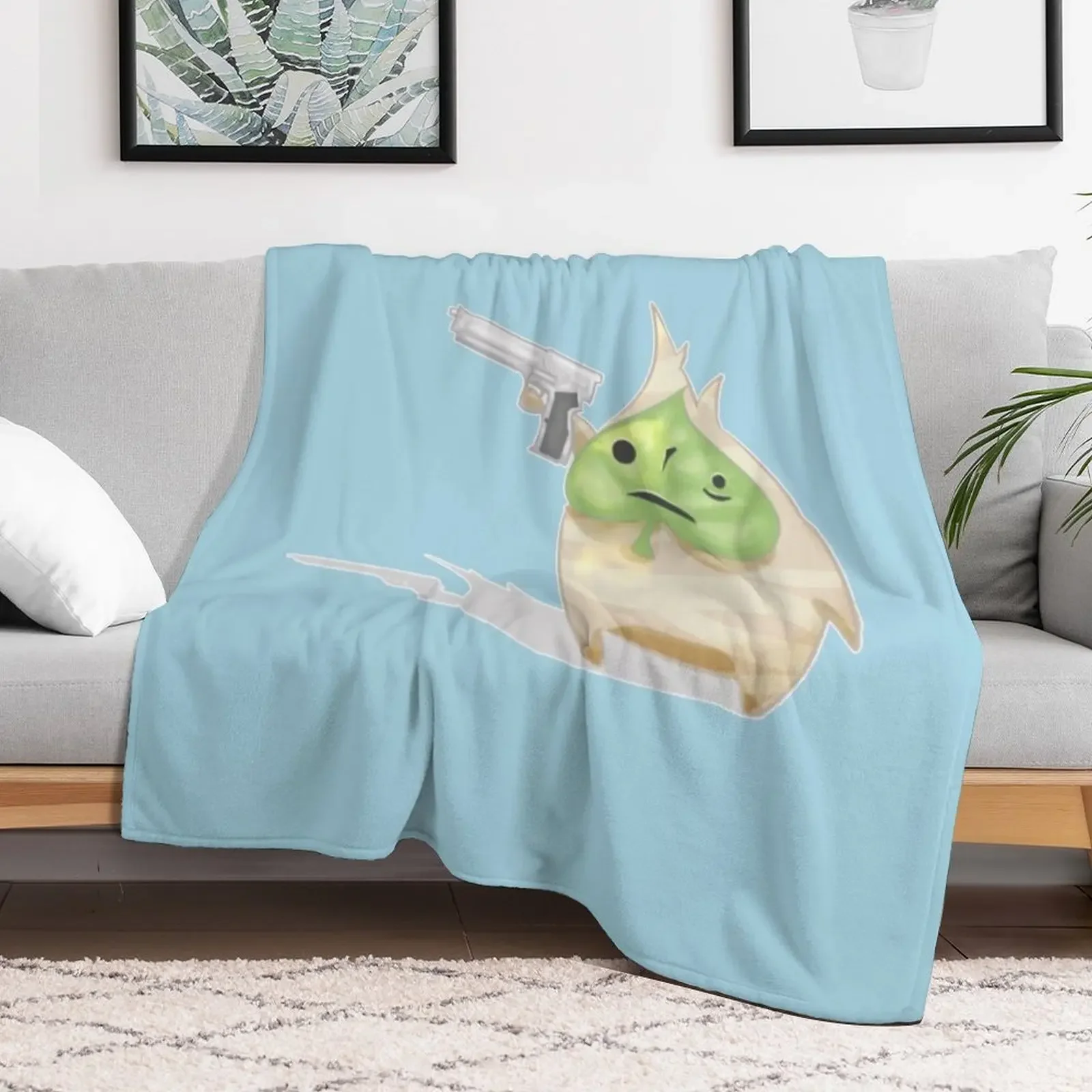 Korok Gun Throw Blanket blankets ands valentine gift ideas Camping Blankets