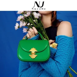 NUCELLE Small bag women's 2022 new summer niche handbag chain One Shoulder Messenger retro women's mirror frame bag