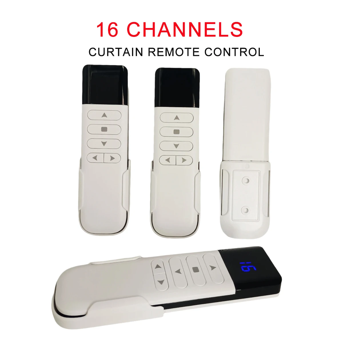DOOYA Compatible Curtain Remote 16 Channel RF433MHz Control Up to 16 Electric Curtains Blinds Shades Roller Shutter Motor Window