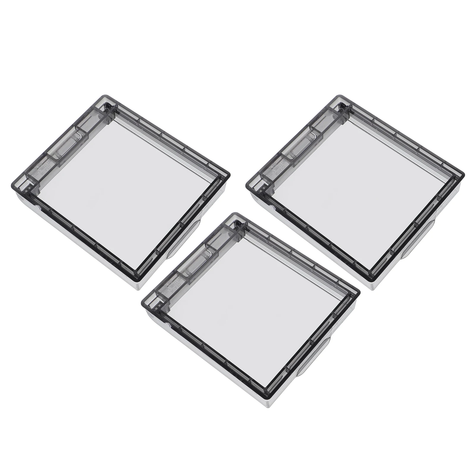 

3Pcs Light Guard Cover Proof Safety Lock Clear Protective Cover for Balcony Bathroom Bedroom Use Light Lock