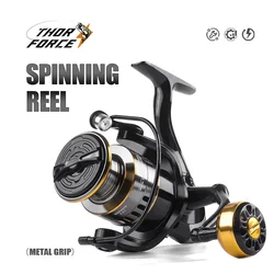 Pesca Spinning Reel com Metal Line Cup, Sea Tackle, Spinning Reel, Rolamentos de esferas Carp, BK2000-7000, 5.2:1/4.7:113BB