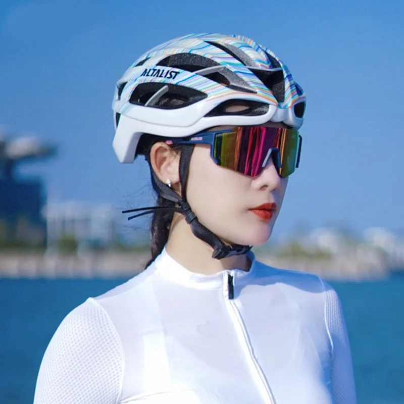 ALTALIST)Photochromic Polarized Sports Glasses Cycling Running
