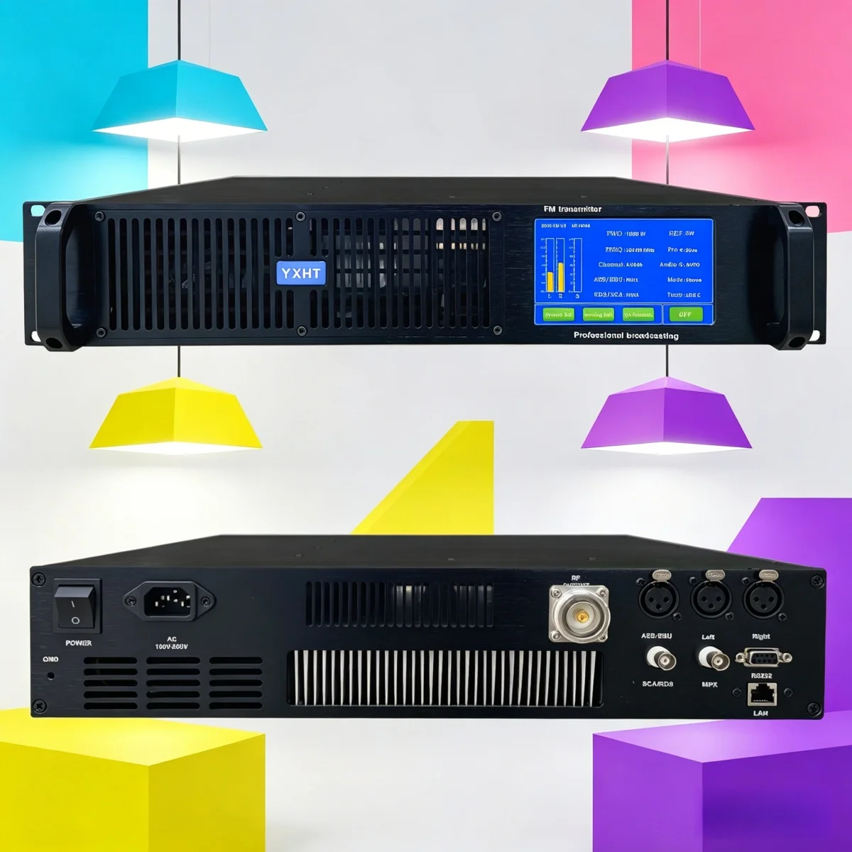 

HQ- Anti-Interference YXHT-2, 1.5KW(1500W) FM Transmitter Overvoltage Protection For Factory & Building Broadcast