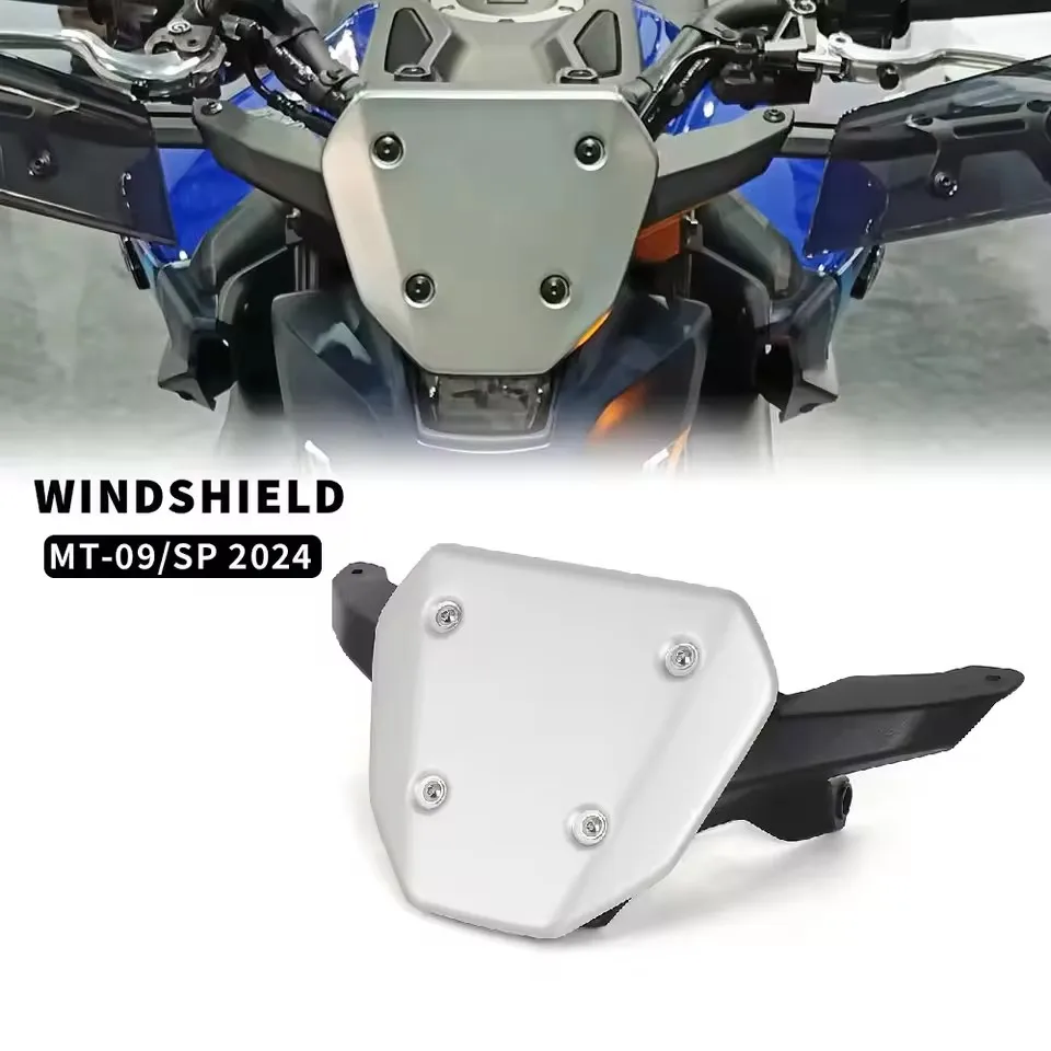 

Для YAMAHA MT09 mt09 MT 09 MT-09 SP 2024, новые аксессуары для мотоциклов, переднее лобовое стекло, козырек, комплект дефлектора ветра