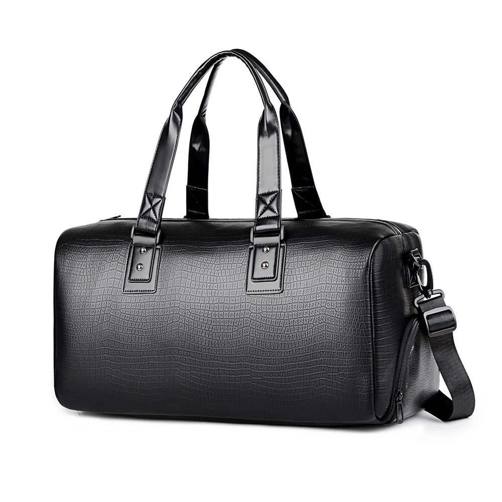 2025, neue Ankunft Pu Leder Reisetaschen Luxus Männer Große Kapazität Tragbare Männliche Schulter Taschen männer Handtaschen Reise Duffle