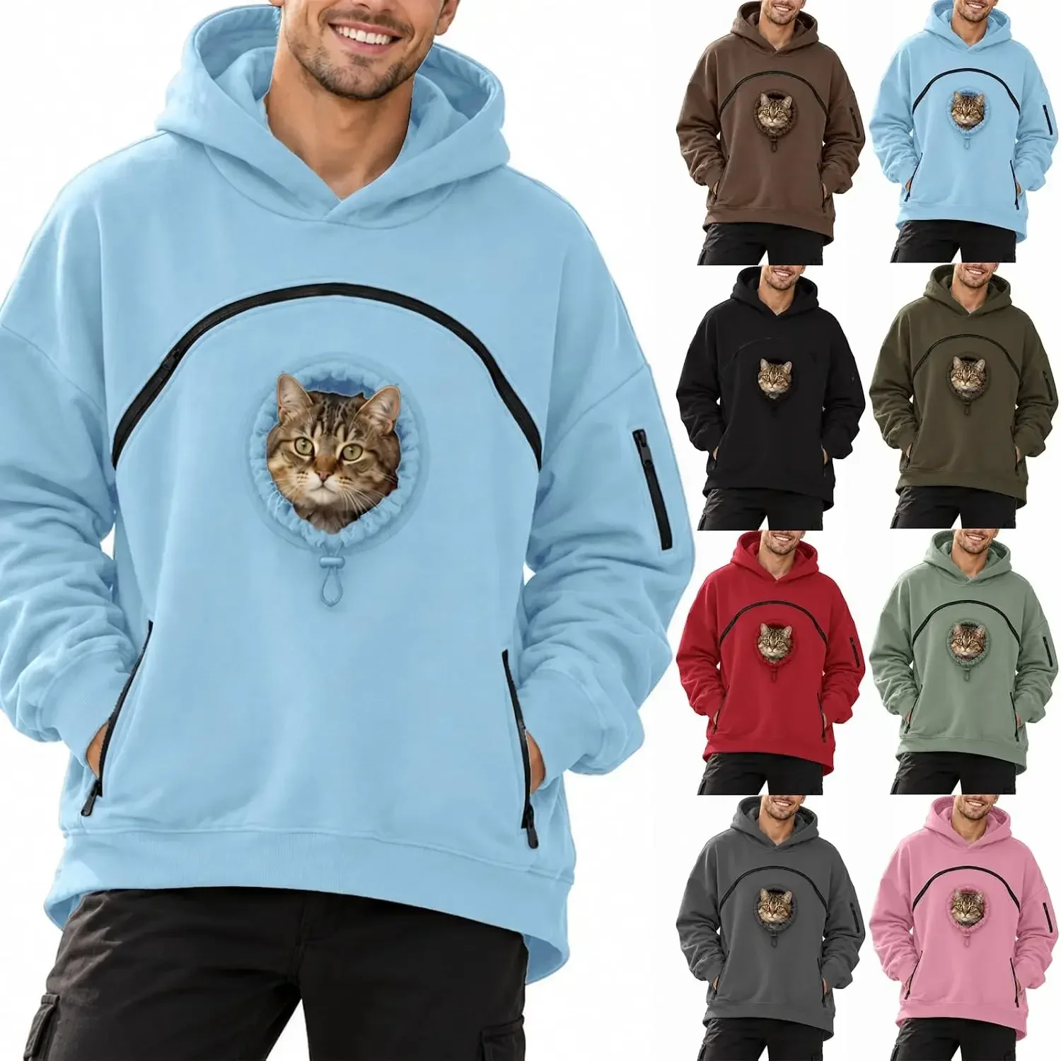 Pet Pouch Hoodie with Pull Pocket for Dogs Cat & Snack Hoodies