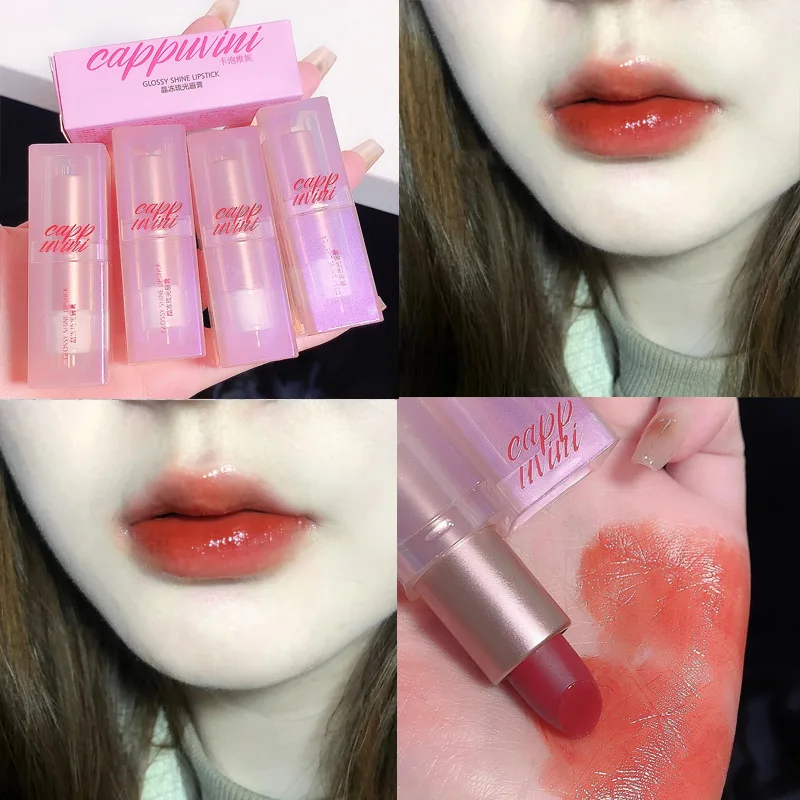 

Cappuvini Crystal Frozen Liquid Lipstick Watery Mirror Romantic Lipstick Moisturizing Temperament Whitening Lipstick