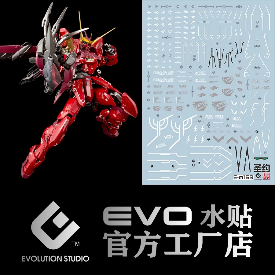 EVO Model Decals Water Slide Decals Tool For 1/100 MG Testament Fluorescent Sticker Model Detail-up Accessories
