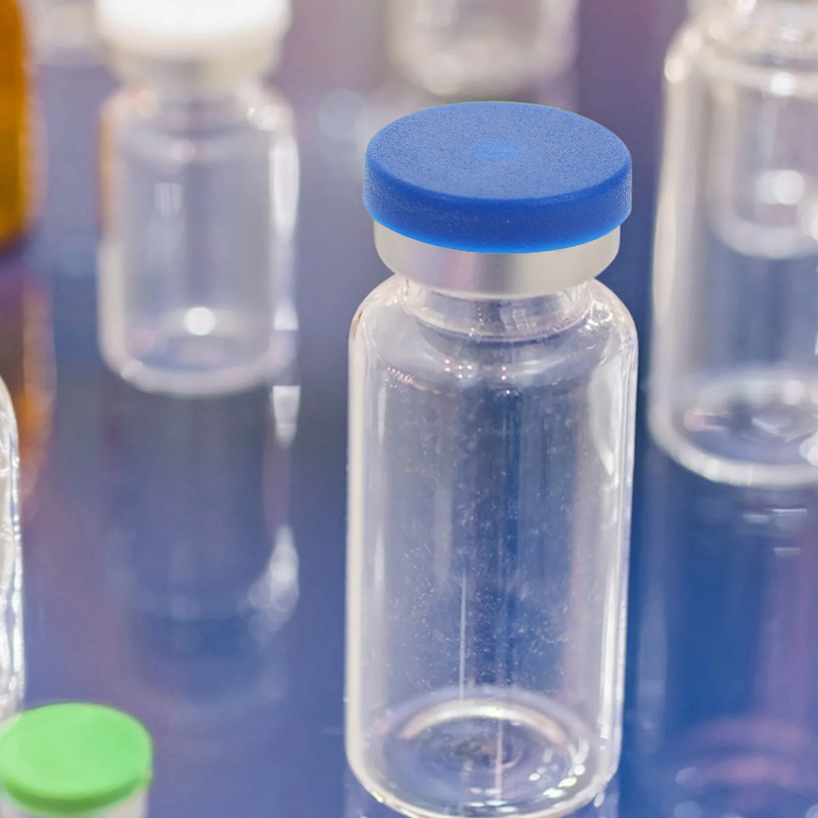 

200 Pcs Flip Vial Seal Dispensing Bottle Cap Caps Cover for Glass Sample Laboratory