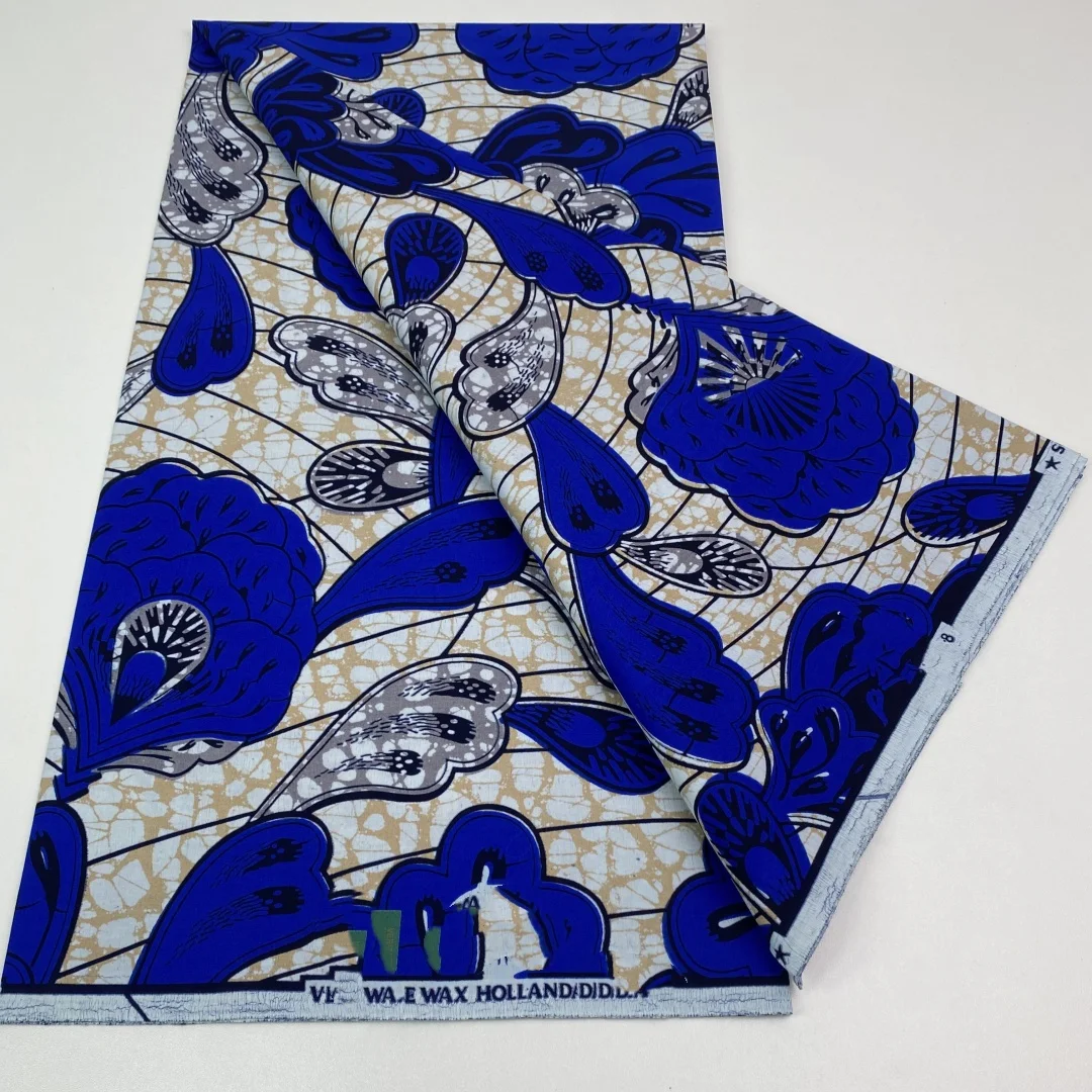 

2025 New Style Nigeria Supe- Wax Print Fabric - High Quality African Wax Print Fabric for Patchwork, Clothing & DIY" 3C11